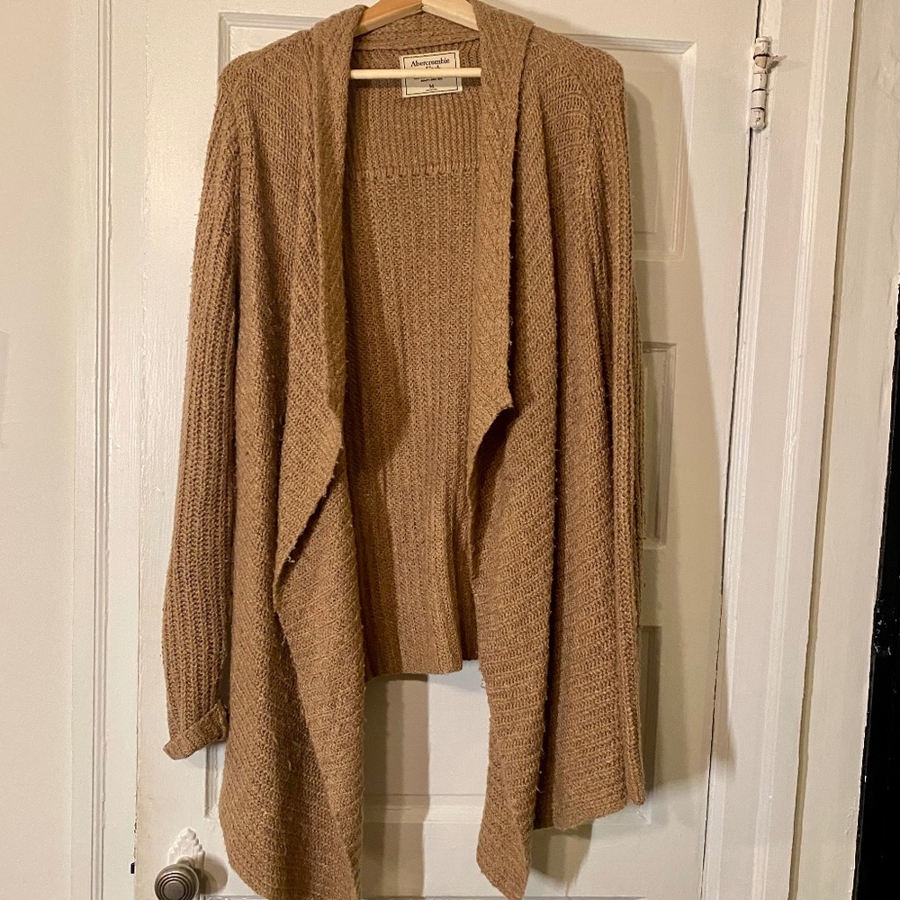 Abercrombie & Fitch Camel Cardigan